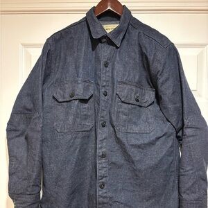 Mister freedom Casual Men's Navy Blue Button-Down Shirt